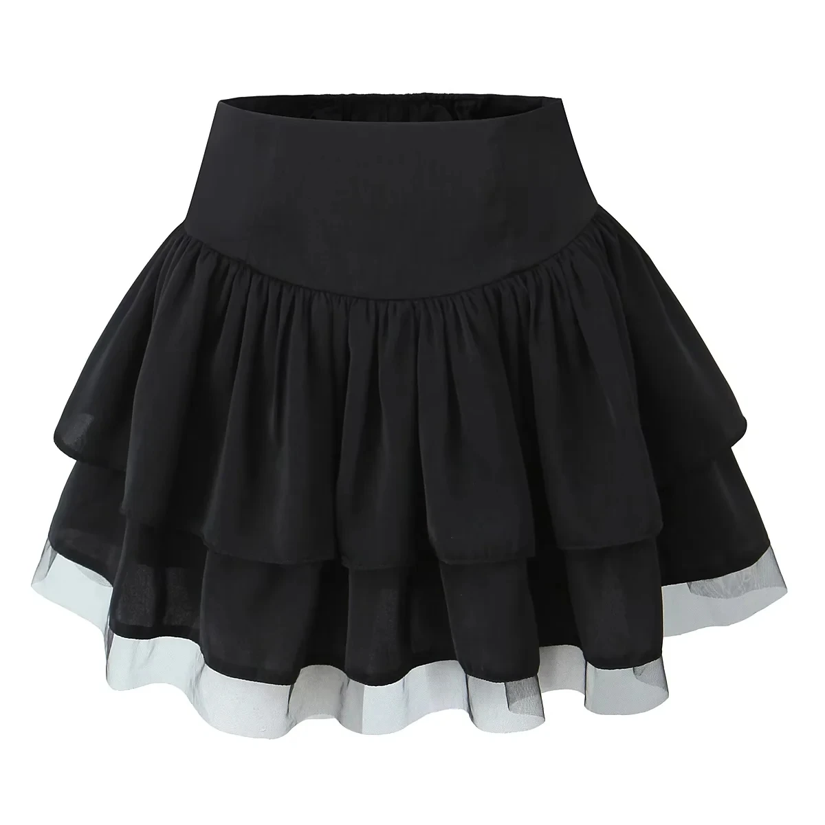 

Весенняя мода, однотонная балетная юбка с высокой талией, многослойная юбка трапециевидной формы Me Cake f, женская юбка для поездок на работу