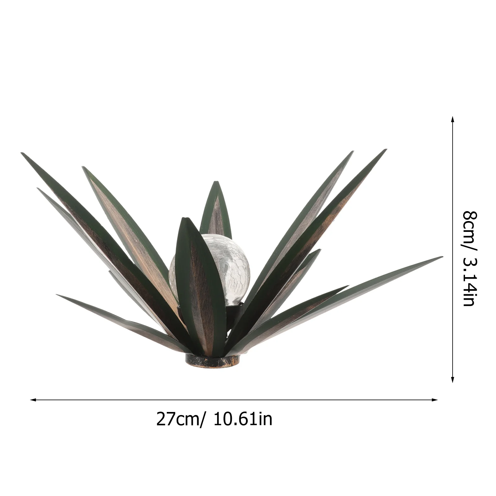 Agave Metal Green Plant False Garden Decor for outside Clearance Lifelike Plants