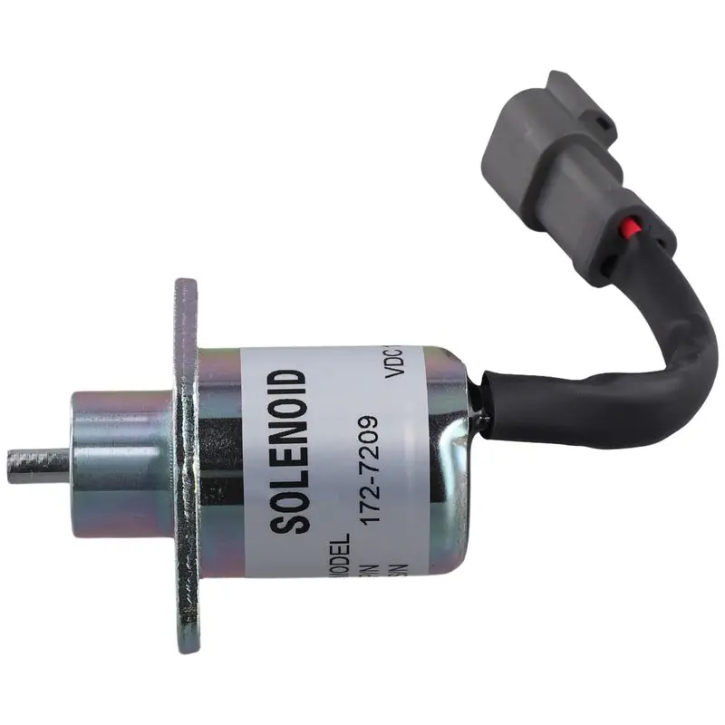 A21F-172-7209 12V Shutoff Solenoid Valve For Caterpillar 3024C 3034 Engine Shutdown Oil Cut-Off Solenoid Valve 1727209