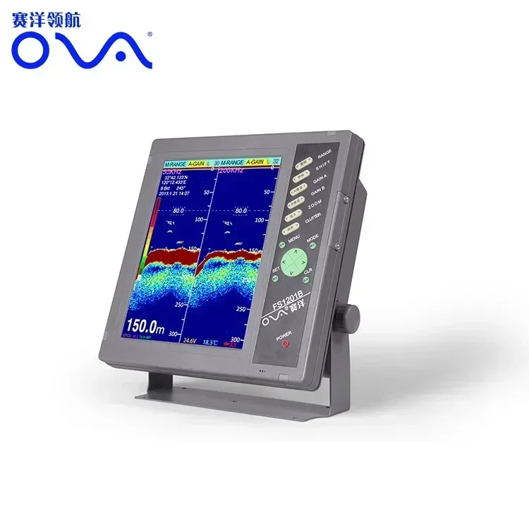 2026/12~36V DC 1000~3000W 50&200kh Gps fishfinder for boat sonar