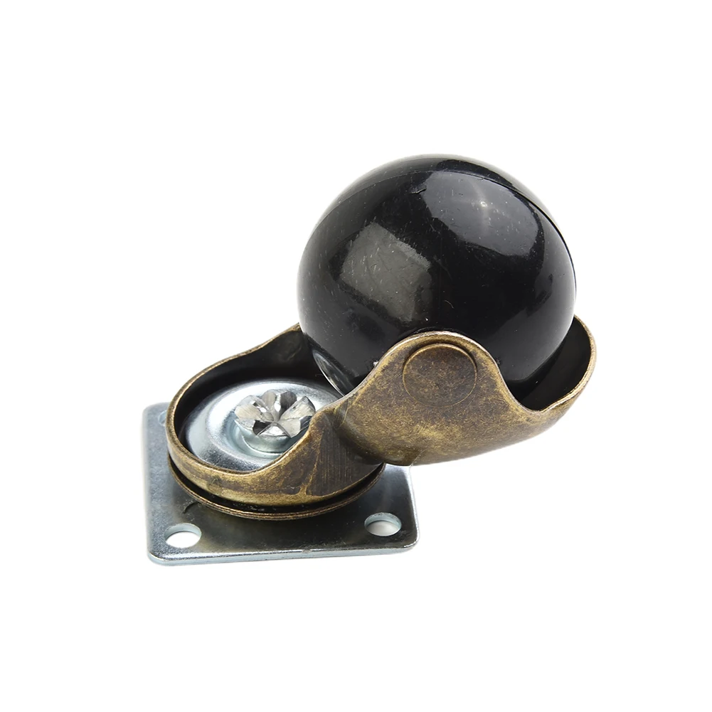 

Hardwood Small Caster Wheels Floor Polypropylene PP and steel Replacement Set 1.5 inch Ottoman Wooden chair DIY