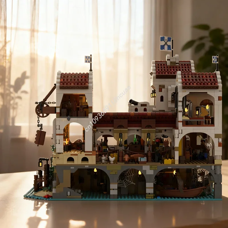 4982 Uds. MOC Eldorado fortaleza piratas modelo bloques de construcción DIY Idea juguete educativo ladrillo regalos de navidad cumpleaños