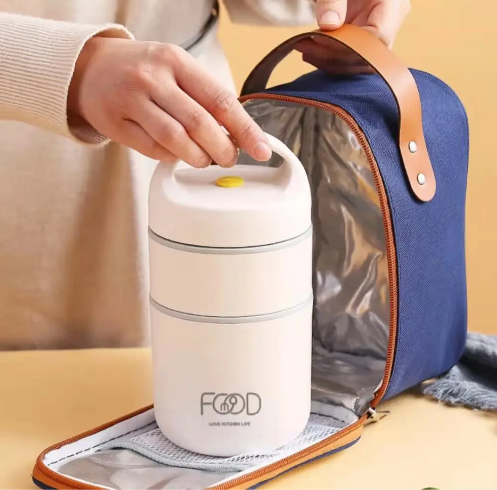 

Double-layer Food Thermal Jar Insulated Soup Cup Thermos Container Stainless Steel Lunch Box Thermo Keep Hot For School Children