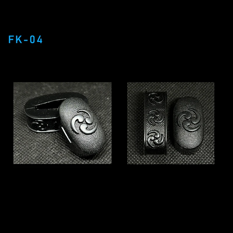 Hochwertige Legierung Katana Butt Cap Fuchi Kashira Griff Kragen für japanische Schwert Samurai Wakizashi Katanas Schwerter Armaturen – Detail 5