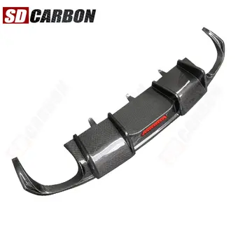 適用於Audi A6 C7 2012-2015 KB 款碳纖維汽車後保險桿擴散器後擾流板後唇汽車配件 8 best sales 奧迪A6 C7車身套件 - №1