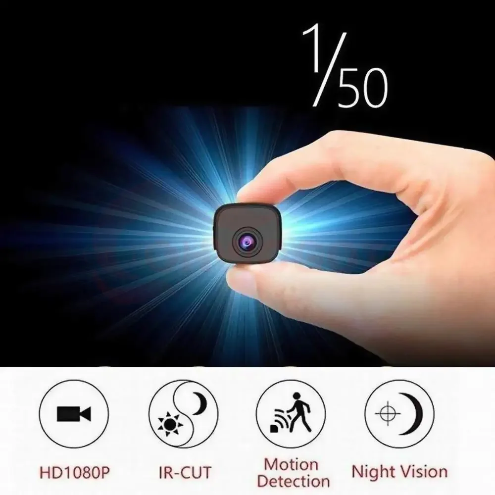 1080P HD Mini Camera Wifi Smart Home Security Subminiature Camcorder IR Night Vision Micro Video Recorder Built-in Power Battery