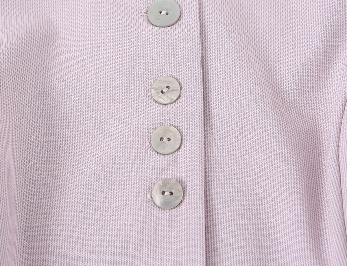 Damen Schickes Freizeit-Slim-Fit Kurzarm-Hemd KONDALA 2026 Sommer Trendiges Einreihiges Oberteil Weibliche High-Street Pendler-Hemden Top – Detail 13