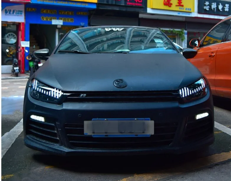 LED Headlight For Volkswagen Scirocco 2009-2017 Daytime Running Lights Dynamic Turn Signals Car Accessories