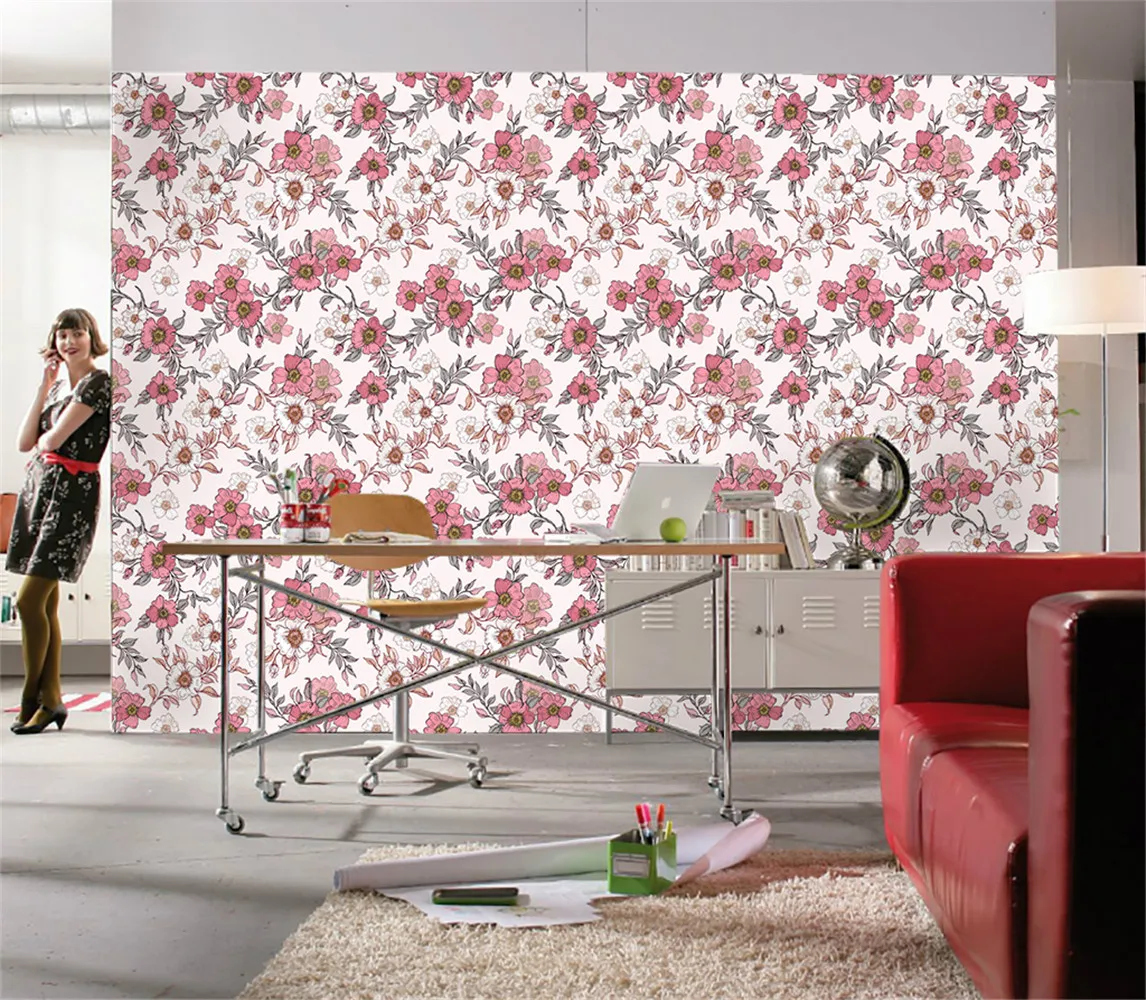 Custom Southeast 3D Mural Wallpaper Modern Vintage Colorful Flowers Landscape Photo 3Ｄ Wallpapers Living Room Bedroom Home Decor