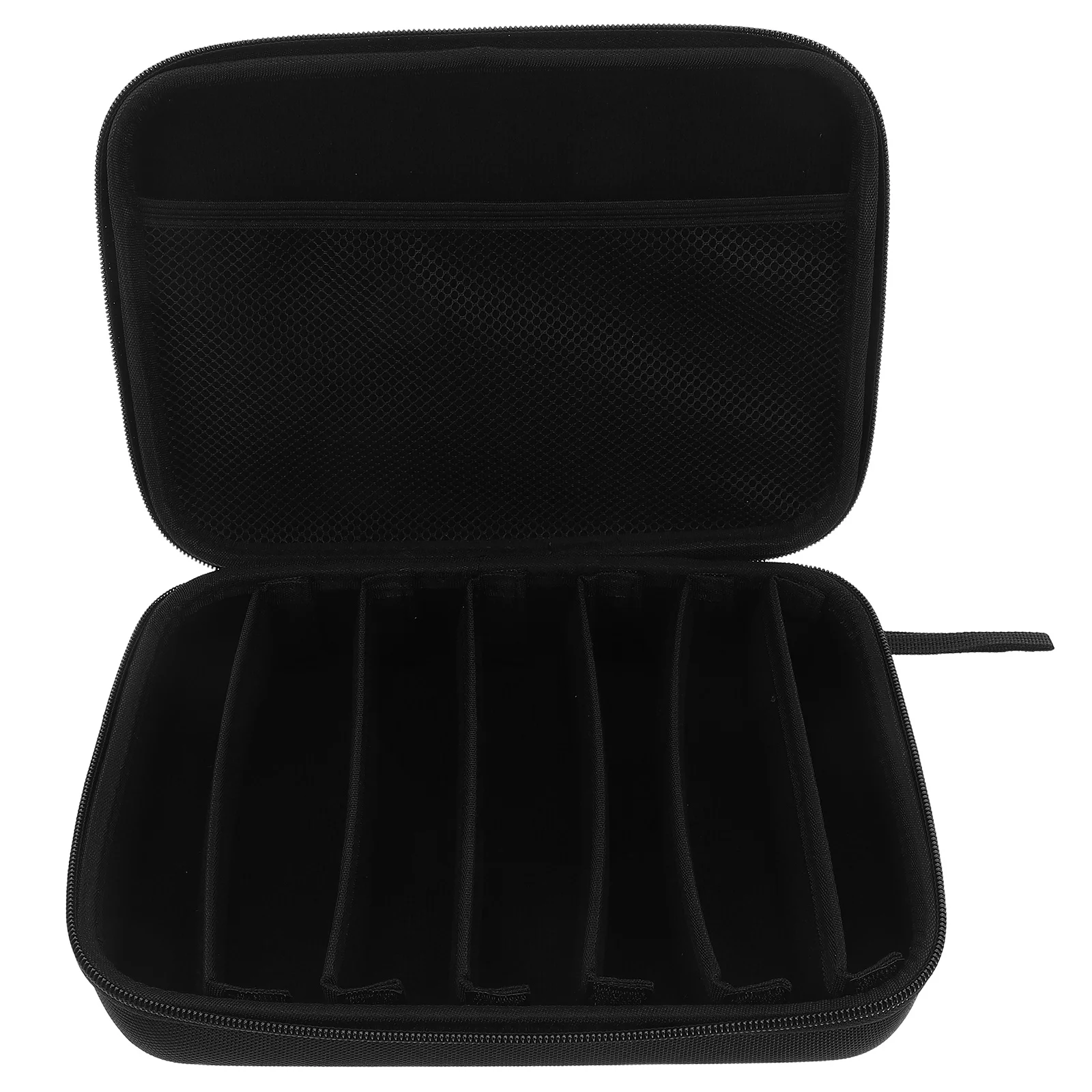 

Hard Shell 7-Slot Eyeglass Organizer Case Portable Travel Sunglasses Storage Box Eyewear Holder Black Glasses Case Organizer