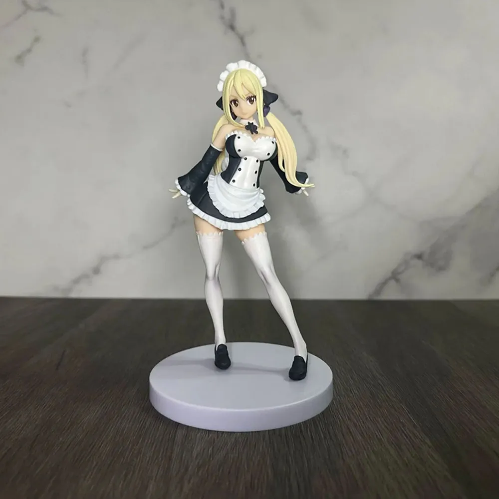 Action Figure 17cm Fairy Tail Lucy Heartfilia Virgo Form Anime Figure Pop Up Parade Lucy Adult Collectible Model Doll Toys Gift