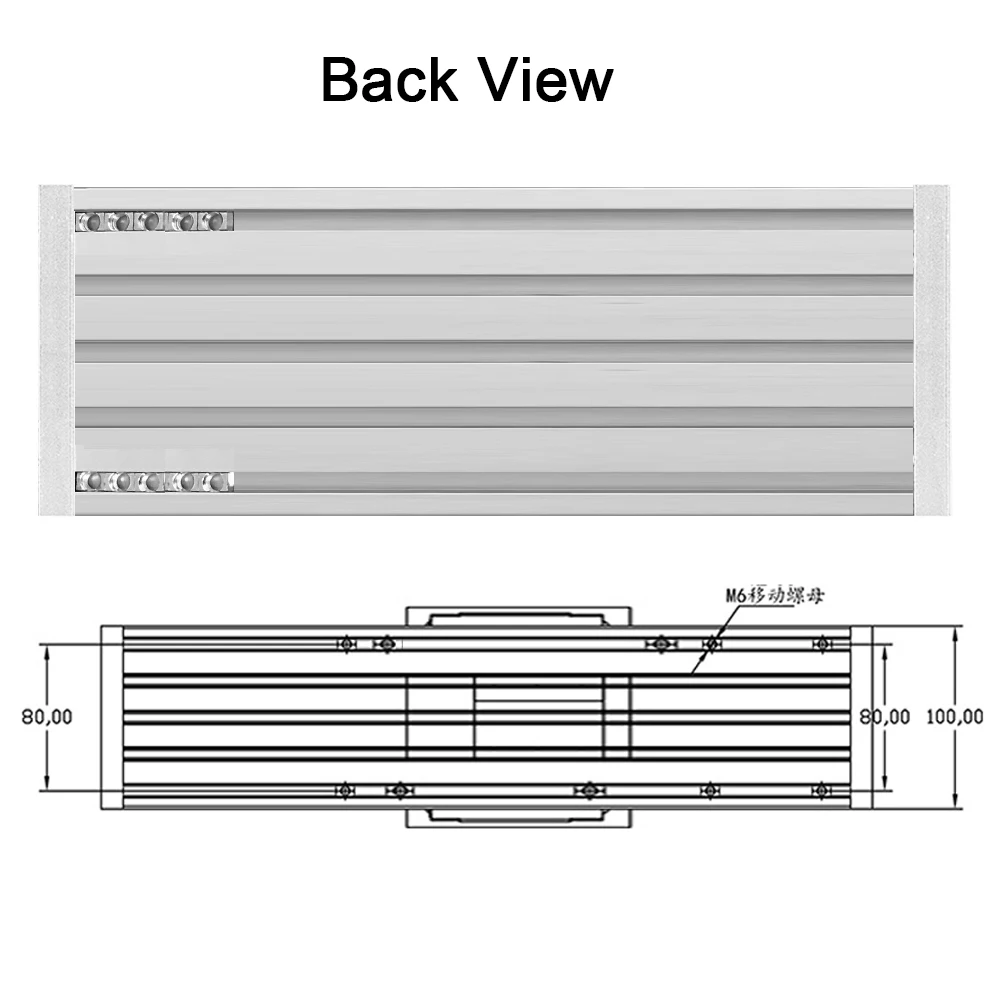 الشريحة المرحلة مزدوجة الخطية السكك الحديدية XYZ محور BallScrew1605 1610 ل Nema 23 34 محرك متدرج 60 80 مللي متر شفة محرك معزز Maxload 100 كجم