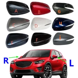 1pcs Car Wing Side Rearview Mirror Cover Cap Shell For Mazda CX-3 CX3 2013-2022 CX-5 CX5 2015 2016