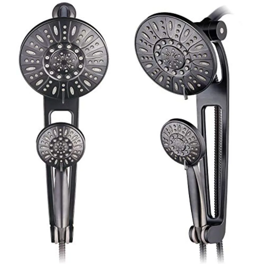 

High-Pressure 48-mode 3-way Shower Spa Combo with Adjustable 18" Extension Arm for Easy Reach and Mobility! Enjoy Luxury 7" Rai