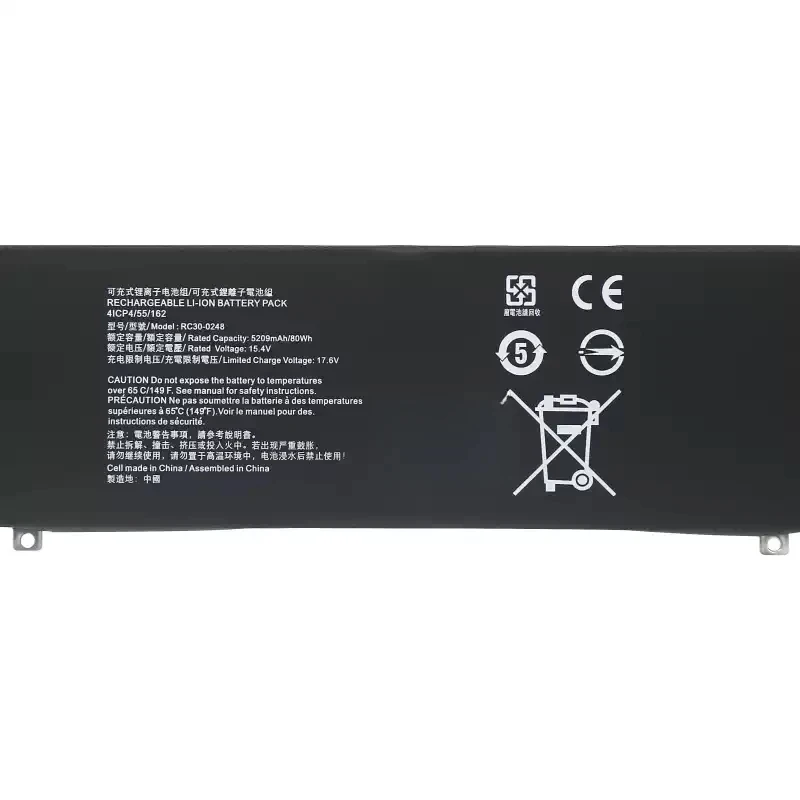 

New RC30-0248 Laptop Battery for Razer Blade 15 Advanced 2019/2020 RZ09-0238 RZ09-02386 RZ09-02385 RZ09-0330 RZ09-0288 80Wh