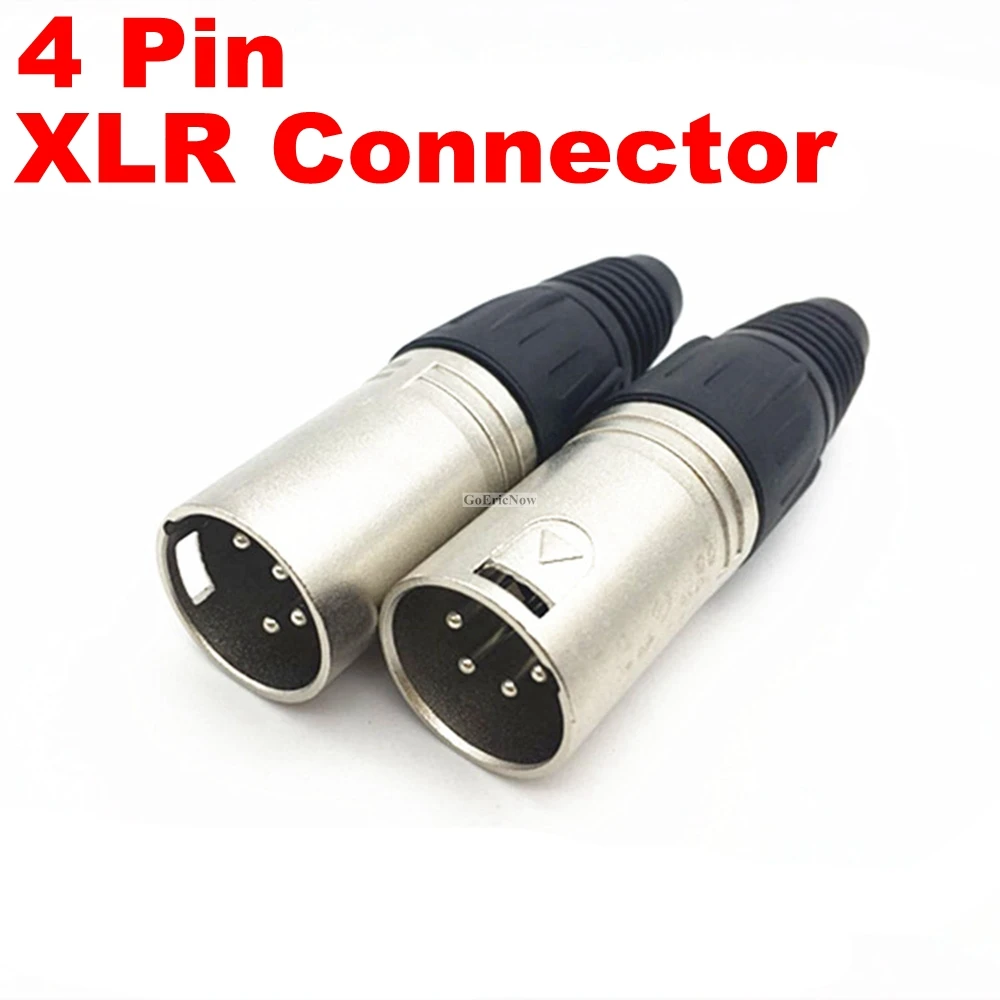 1 قطعة 3P 4P 5P 6P 7P XLR ميكروفون الصوت كابل التوصيل 4 دبوس XLR ذكر موصل سالب مدفع كابل محطات ل MIC لحام