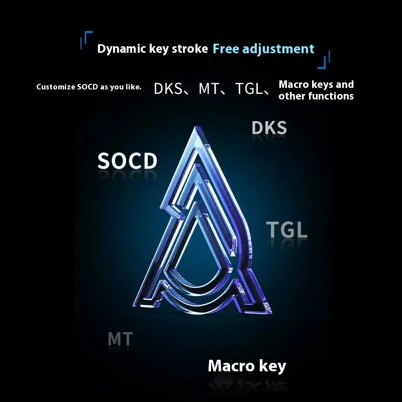 Ajazz Ak820max-Teclado mecánico inalámbrico de eje Ultra magnético, juego de grabado lateral de eje Bing Wang, deportes electrónicos, Bluetooth de tres modos