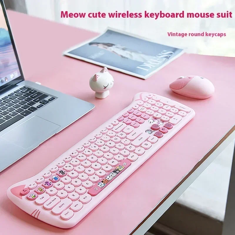 Kawaii Girl Specific Keyboard Customization Mechanical Keyboard Gasket Structural Full Keyboard Hot Plug Wireless Game Keyboard