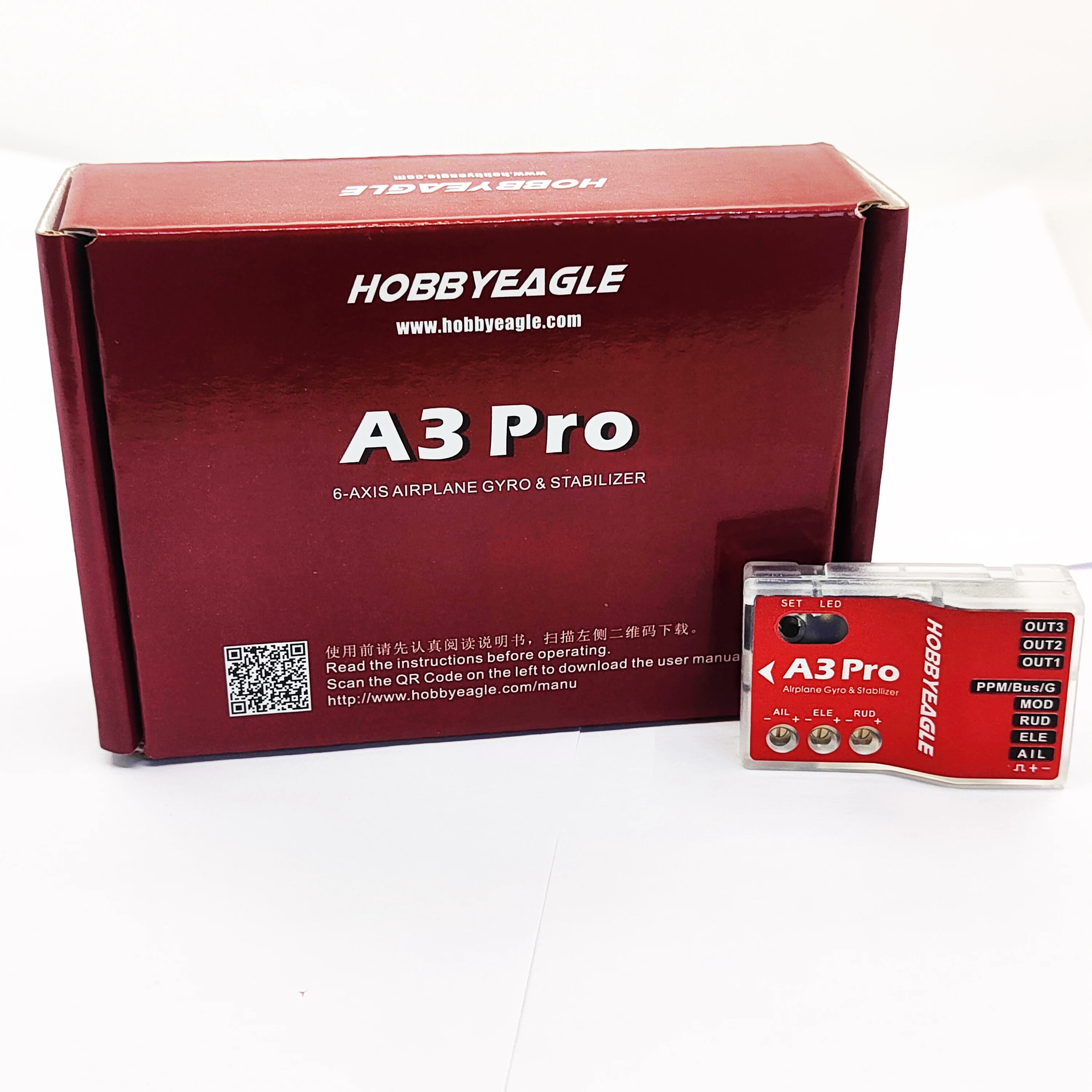 A3 Pro V2 Flight Controller 6-axis Airplane Gyro & Stabilizer System for RC 3D Trick Airplane Fixed Wing