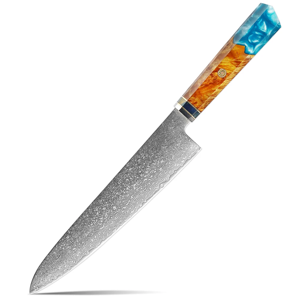 

XITUO Chef Knife Damascus Steel Kitchen Chef Knife Ergonomic handle ultra-sharp Slicing Knife Vegetable and Meat Cutting Knife