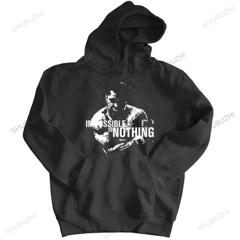 men autumn clothing sweatshirt vintage hoody Mohamed Ali impossible is nothing Tops hoodie man brand fashion hoodies coat