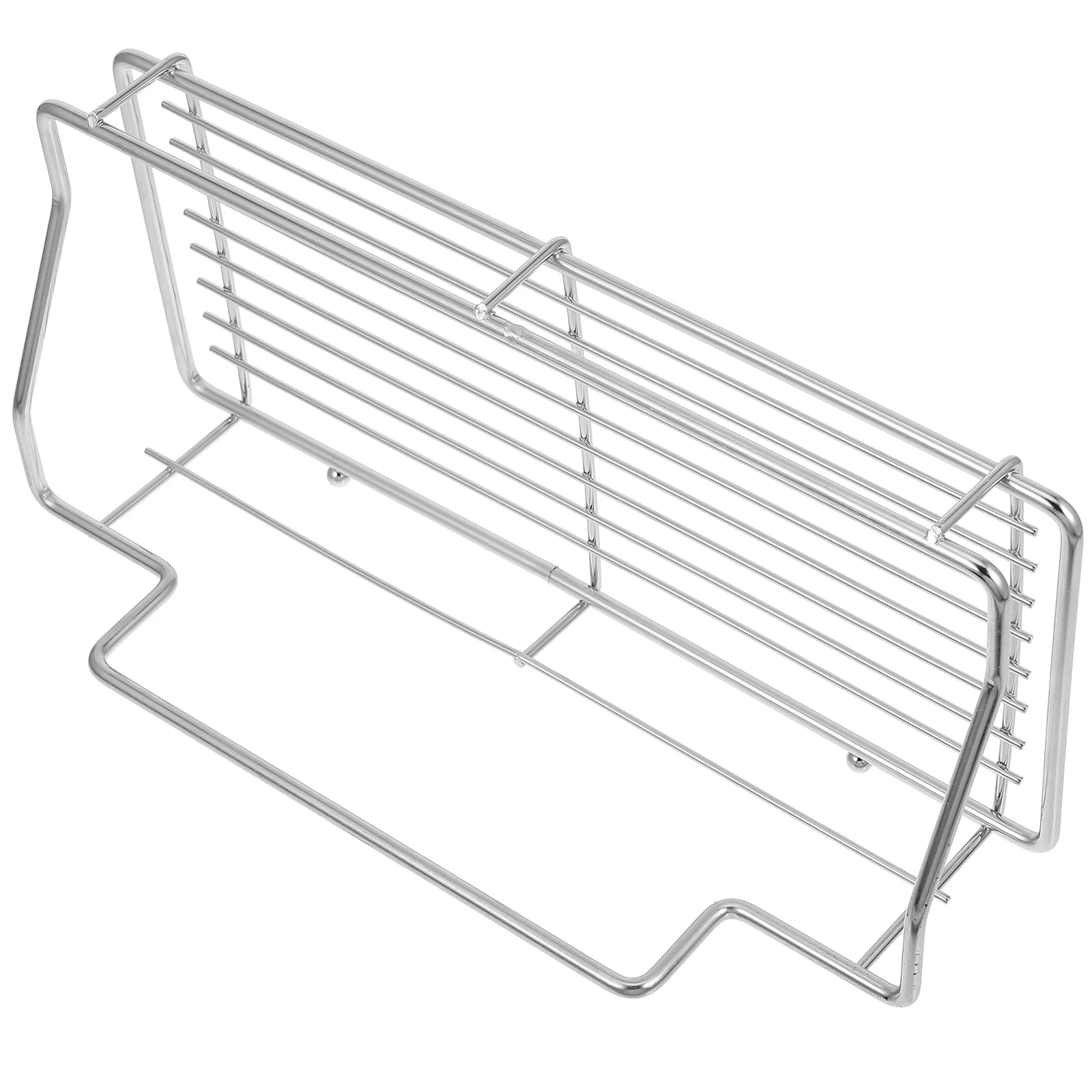 

Adhesive Kitchen Organizer Draining Basket Sponge Holder Wall Mounted Storage Rack Dish Drying Pot Brush Carbon Steel Durability