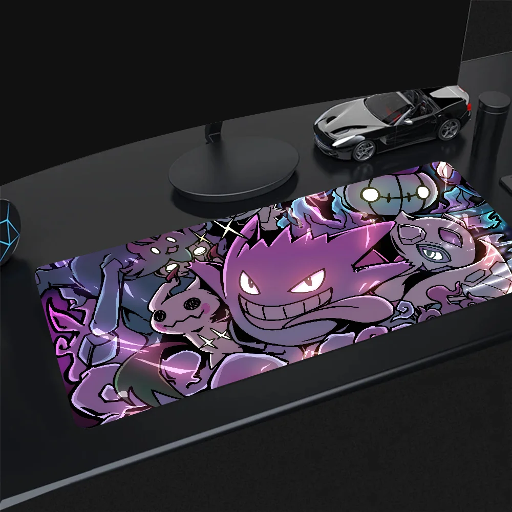 Polymères de bureau pour souris Pokemon-Gengar Grande, accessoires de jeu Prime Gaming, média, rembourrage de tapis de clavier