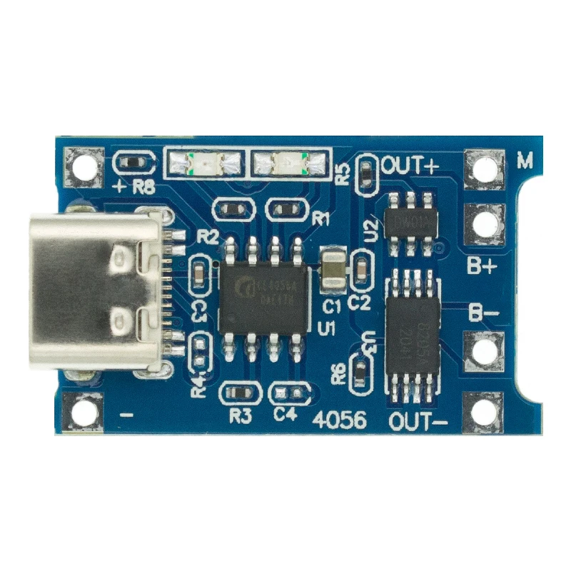 Type-c / Micro USB 5V 1A 18650 TP4056 Lithium Battery Charger Module Charging Board With Protection Dual Functions 1A Li-ion