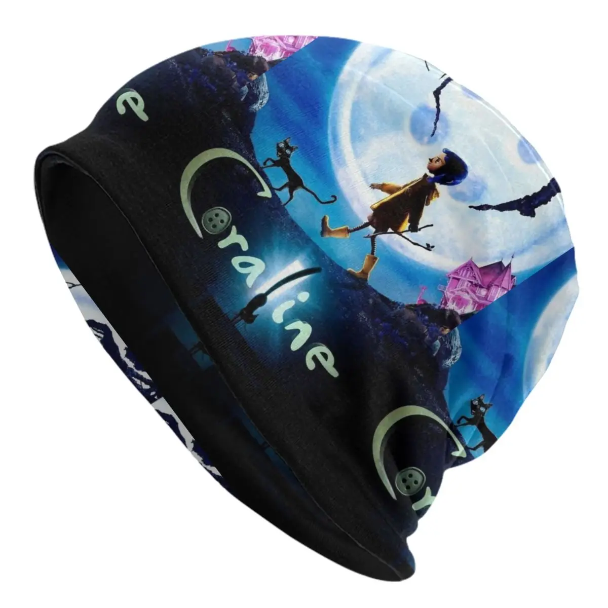 

Хэллоуин фильм ужасов Coraline Skullies шапки шапки крутые зимние теплые женские и мужские вязаные шапки унисекс для взрослых шапки с капюшоном