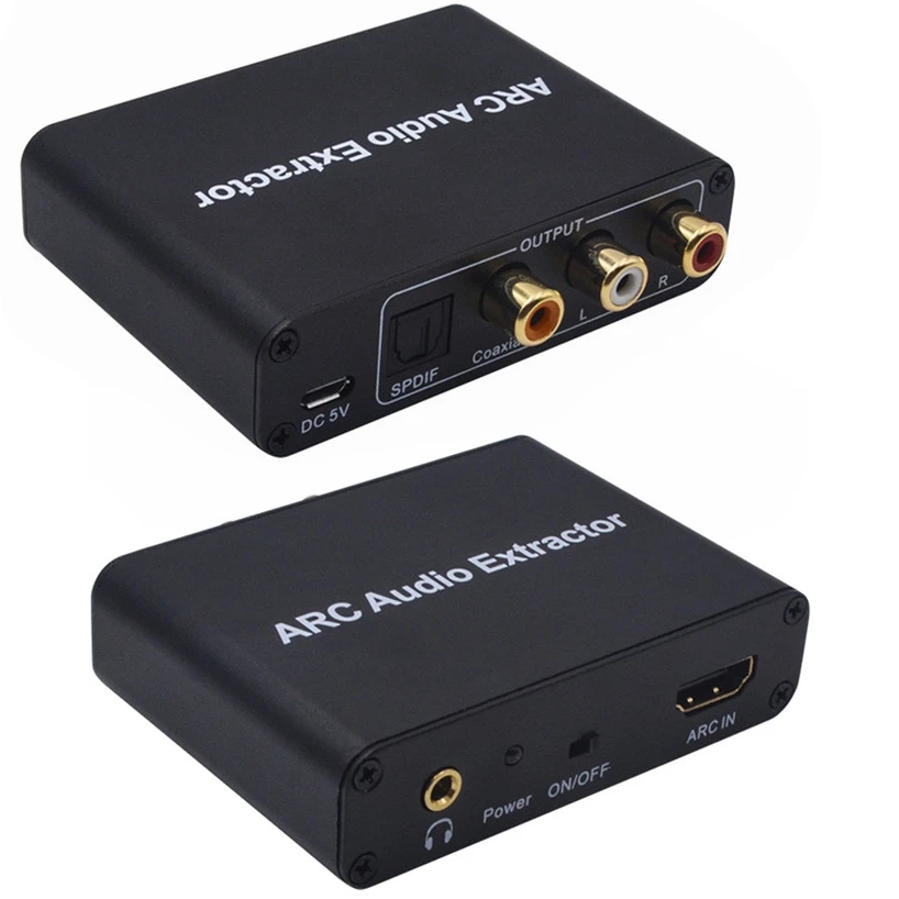 192KHz HDMI ARC Audio Extractor HDMI ARC zu koaxialen optischen Toslink Digital SPDIF Switch 3,5mm AUX Analog Audio Return Channel – Detail 9
