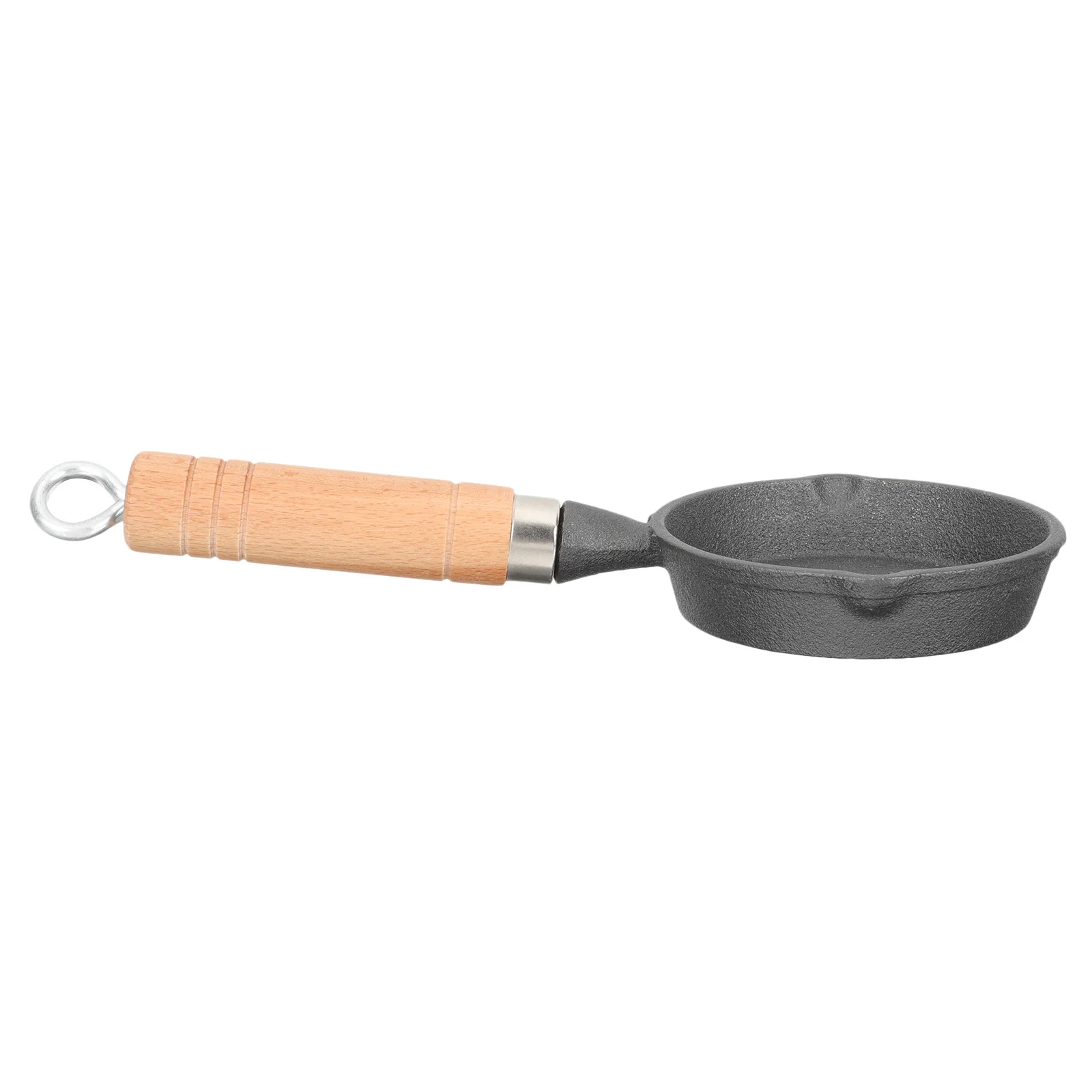 

Multi-Functional Mini Oil Drip Pan Long Handle Cast Iron Skillet Household Small Cooking Pot Perfect for Picnic Camping Kitchen