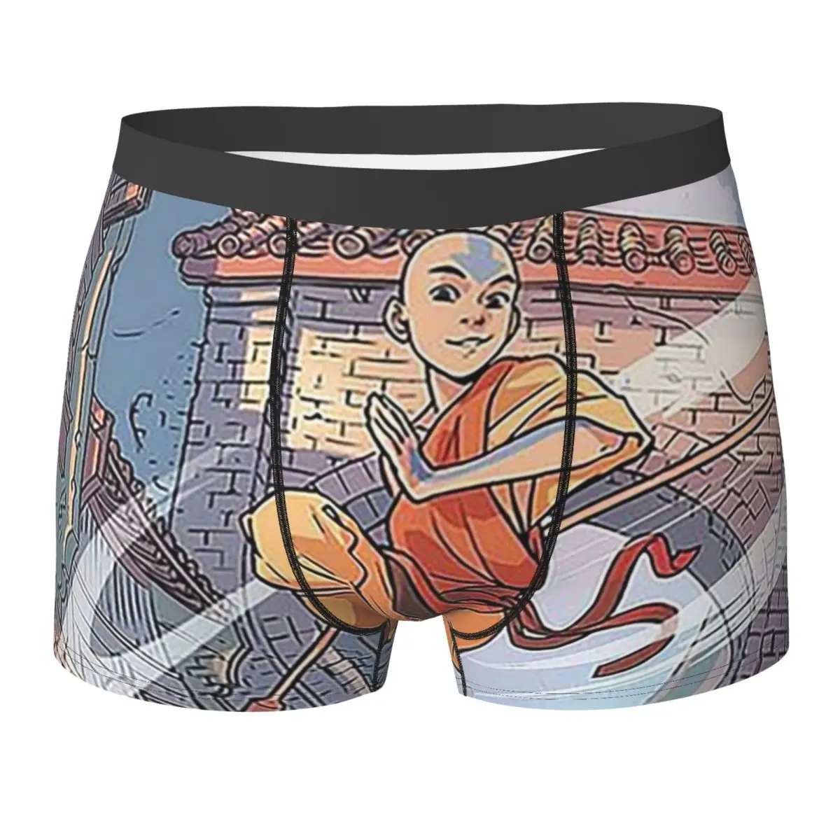 Boxer Underpants Shorts Design Avatar Aang Panties Male Soft Underwear for Homme Man Boyfriend Gifts