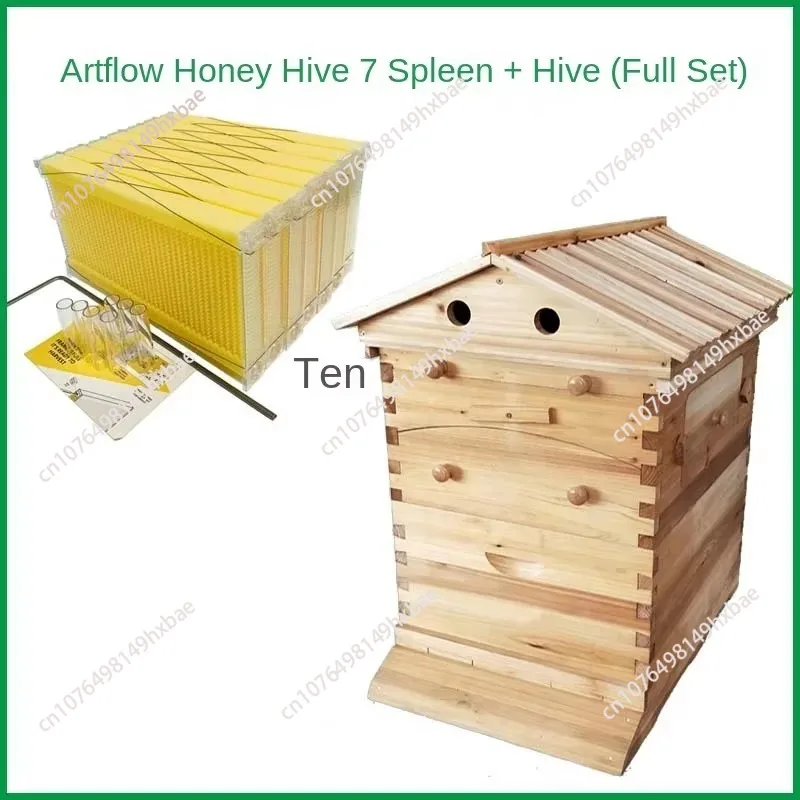 Self Flowing Hive Frames Automatic Extraction Boxes Honey Spleen Plastic  Honey Hive Frames Beehives