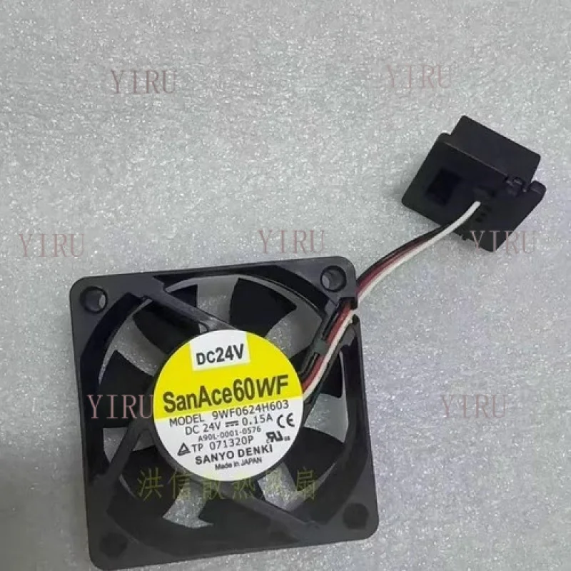 L  for Sanyo 6020 9WF064H63 DC24V 0.15A 60*20MM 3-Pin Cooling Fan