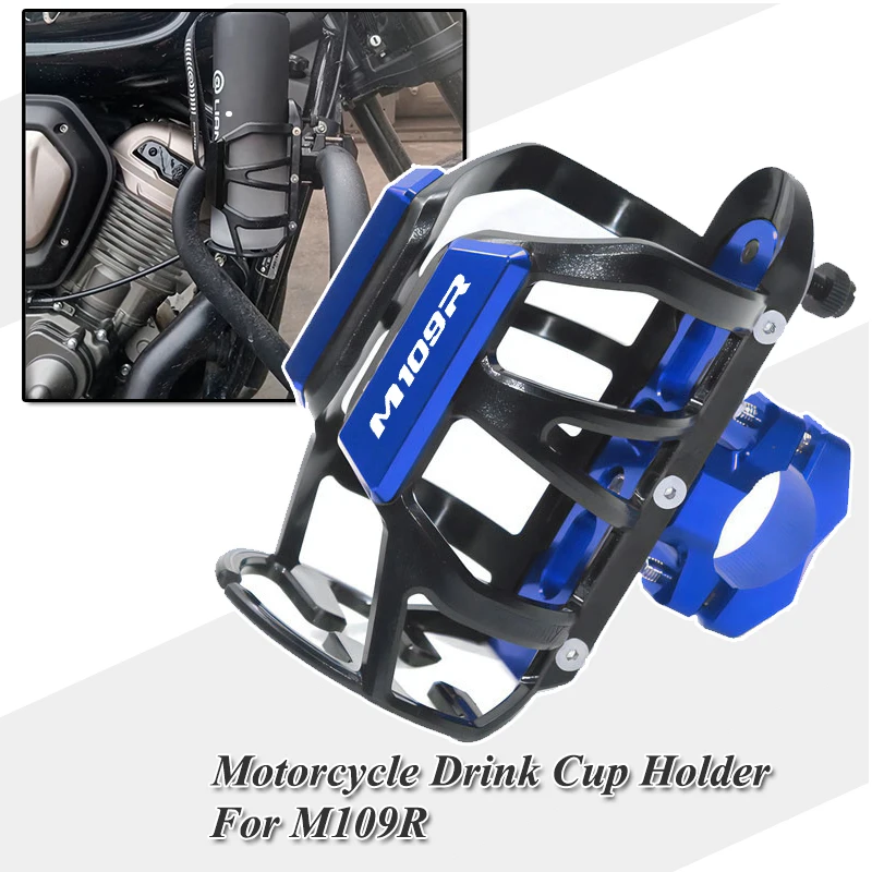 Motorcycle Water Bottle Holder For Boulevard M109R 109R M109 Coffee Beverage Tea Cup Support Modification Accessories