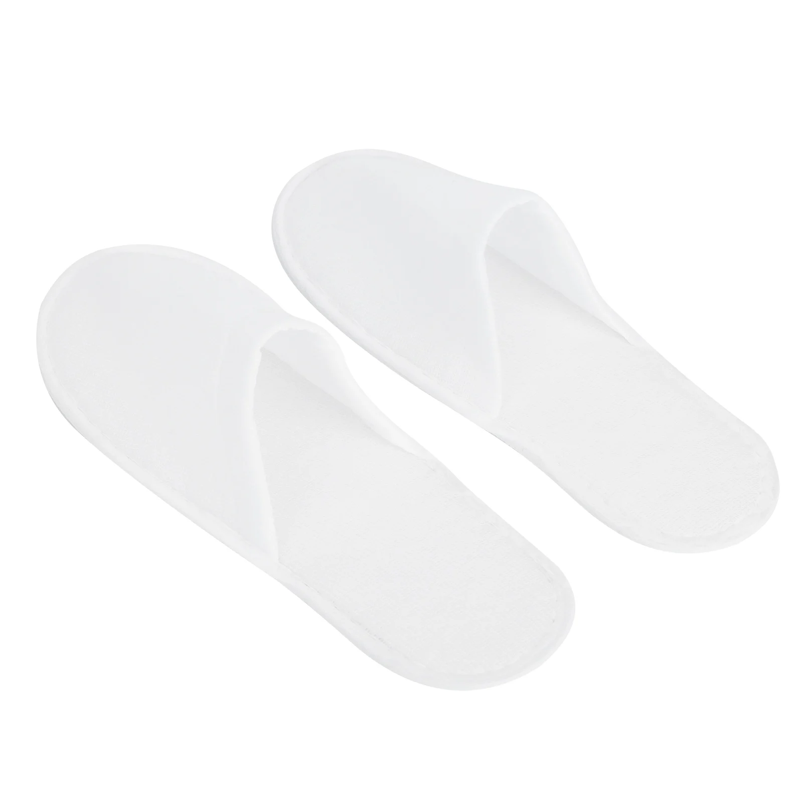 ZK40 50Pair Portable Unisex Non-Slip Disposable Slippers for Home Spa Hotel Party Guest(3mm Plush )