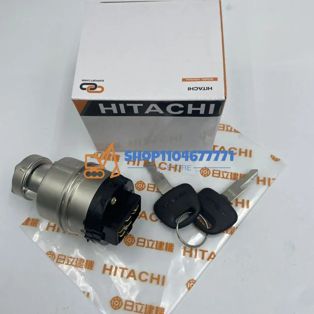 Excavator Ignition Switch Start Switch Electric Door Lock Key For HITACHI ZX EX120/200-2/3/5/6 Excavator Accessories