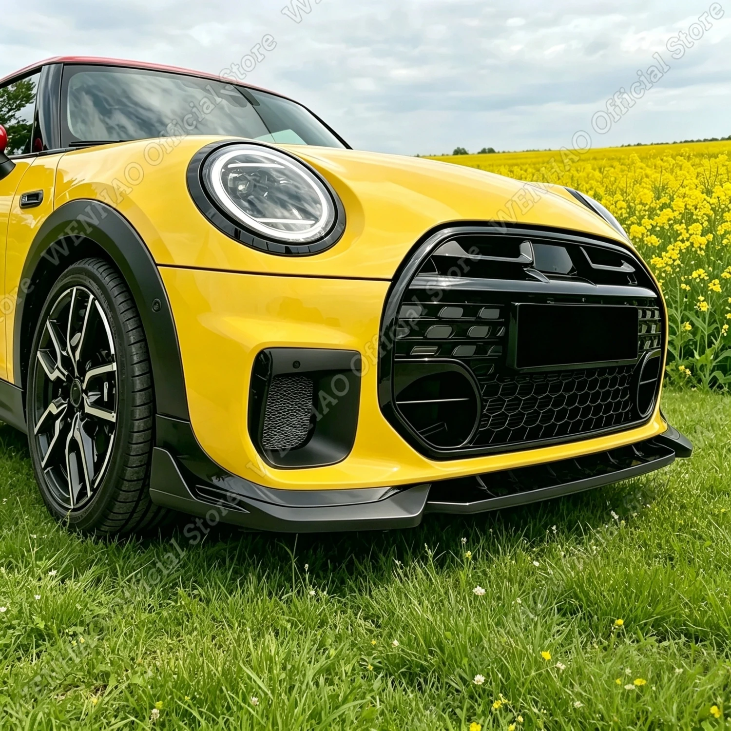 

Глянцевый черный сплиттер переднего бампера из ABS для Mini F65 F66 F67 JCW John Cooper Works 2024 2025: Аксессуары и тюнинг-комплекты для кузова