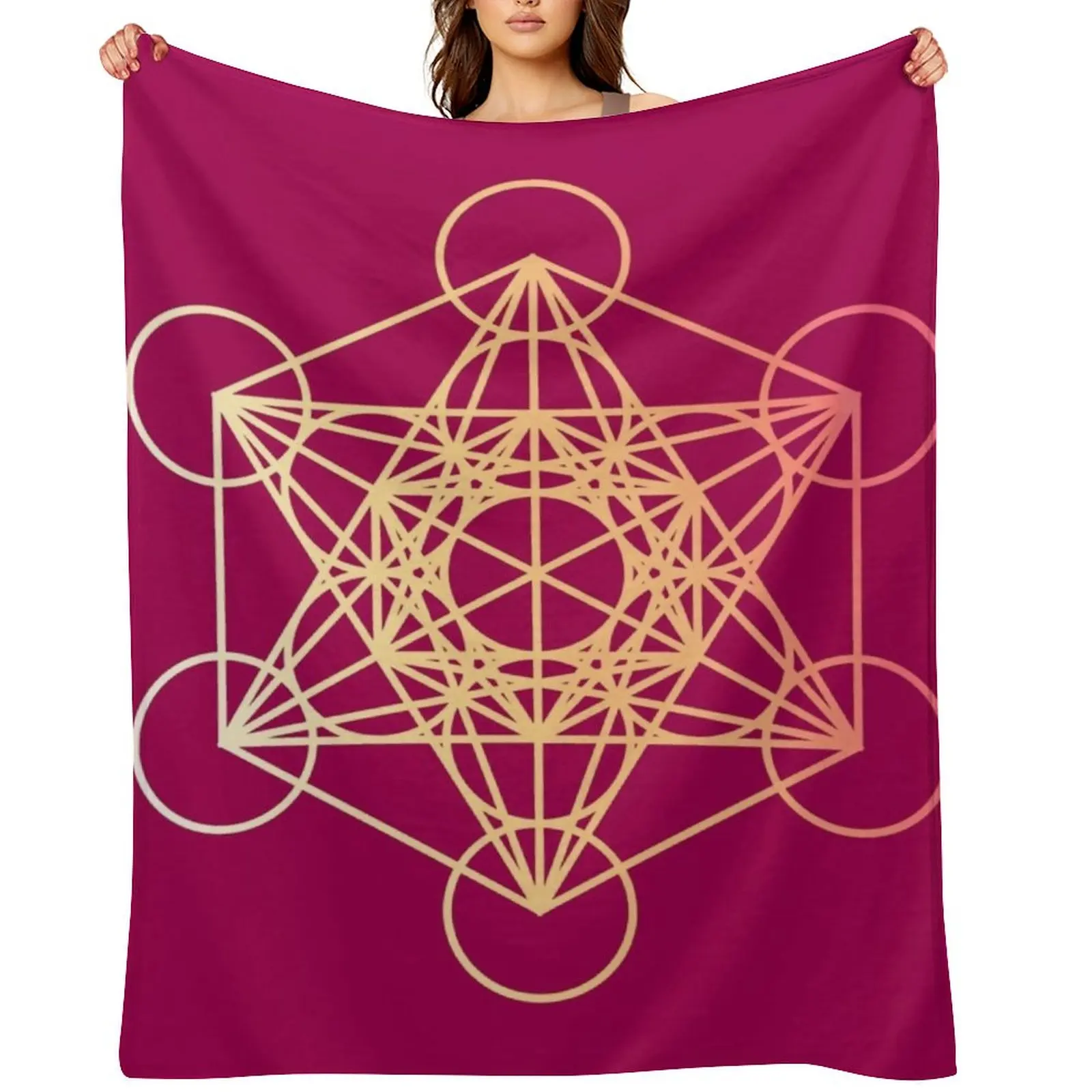 

Metatron’s Cube Tapestry Throw Blanket Thermal Soft Big Single warm winter Blankets