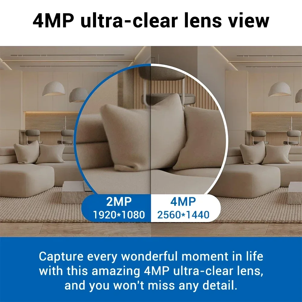 PEGATAH 4MP WIFI  Security Protection Outdoor Surveillance Camera Dual Lens 10X Zoom Human Detection Night Vision Smart Home Cam