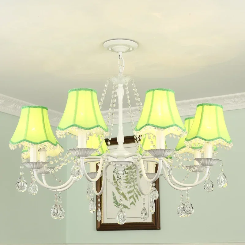 Continental warm bedroom Nordic garden creative children's clothing store personality Korean simple chandeliers