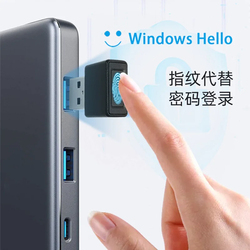 USB Fingerprint Logger for Windows PC Laptop Desktop Fingerprint Password Recognition Unlock Fingerprint Recognition Device
