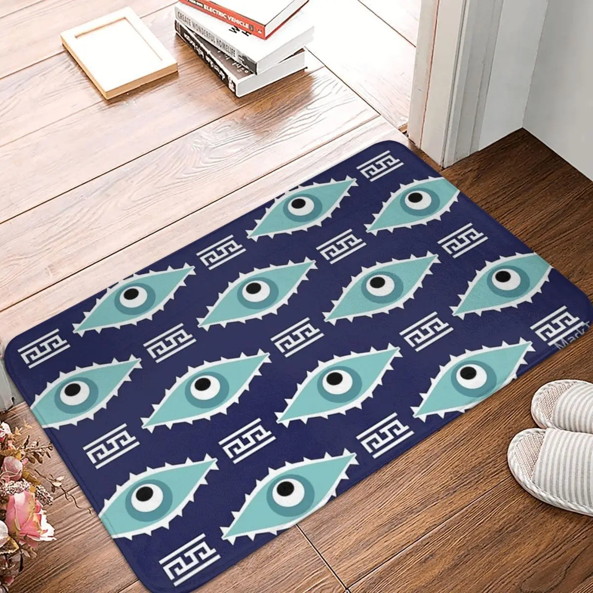 Evil Eye Bath Mat Nazar Mati Talisman Doormat Living Room Carpet Balcony Rug Home Decoration