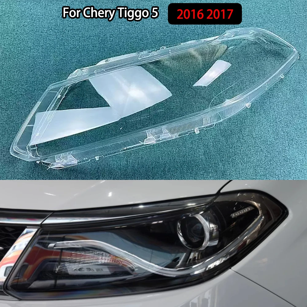 

For Chery Tiggo 5 2016 2017 Headlight Cover Transparent Lampshade Lamp Lens Headlamp Shell Plexiglass