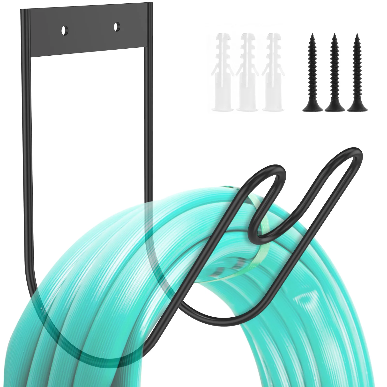 

Крючок для водяного шланга, держатель для садового шланга из нержавеющей стали, настенная вешалка для труб с винтами, антикоррозийная для удлинителей, вакуумных шнуров