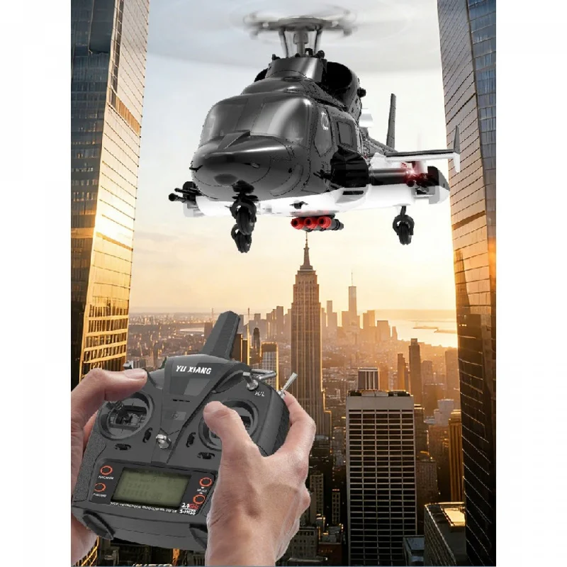 Yuxiang F02V Flying Wolf Helicopter Remote control airplane model Like a real machine3DStunts Outdoor flying model toy airplane