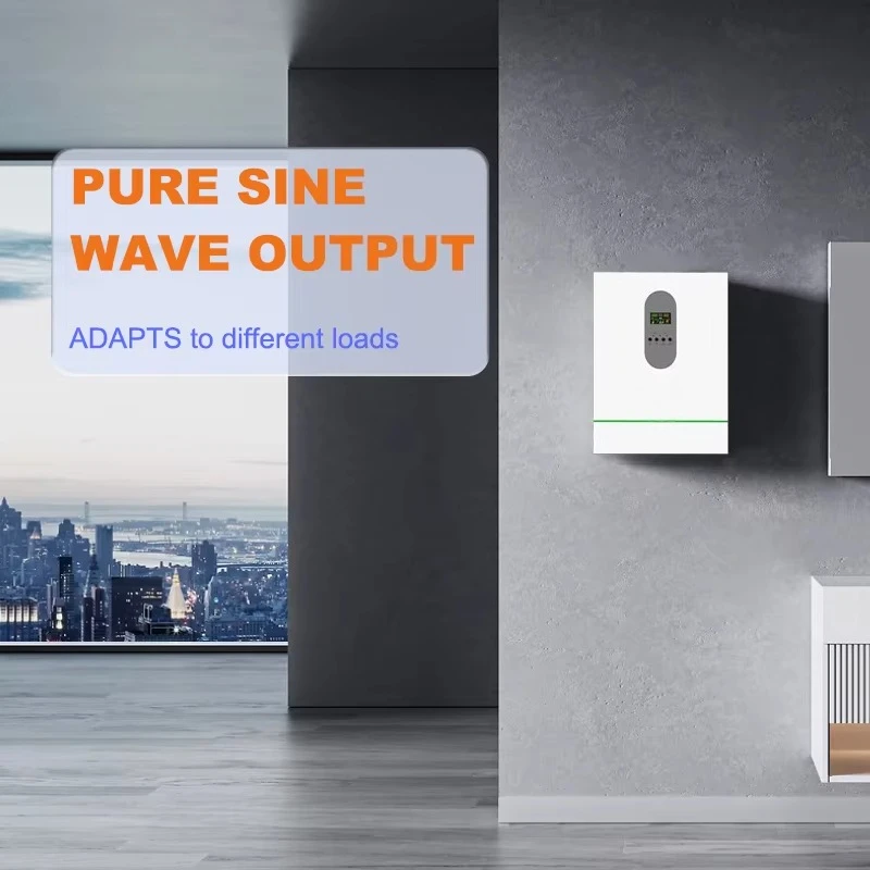 4KW Single Phase AC to AC Hybrid Solar Inverter Lithium Battery Dual Communication 18A Controller