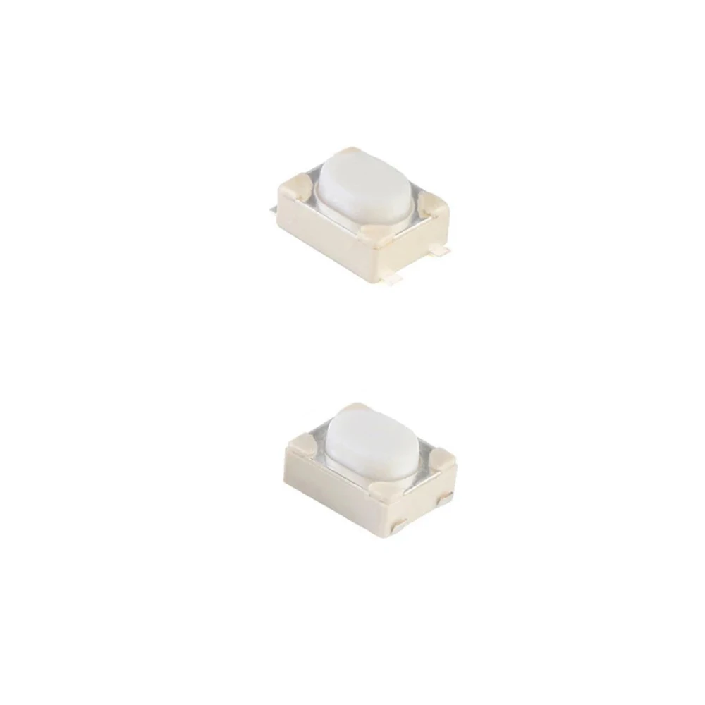 50 pces 3*4*2.5mm smd tact interruptor 4 pinos toque micro interruptor botão de pressão interruptores 3x4x2.5h botão branco botão remoto do carro b