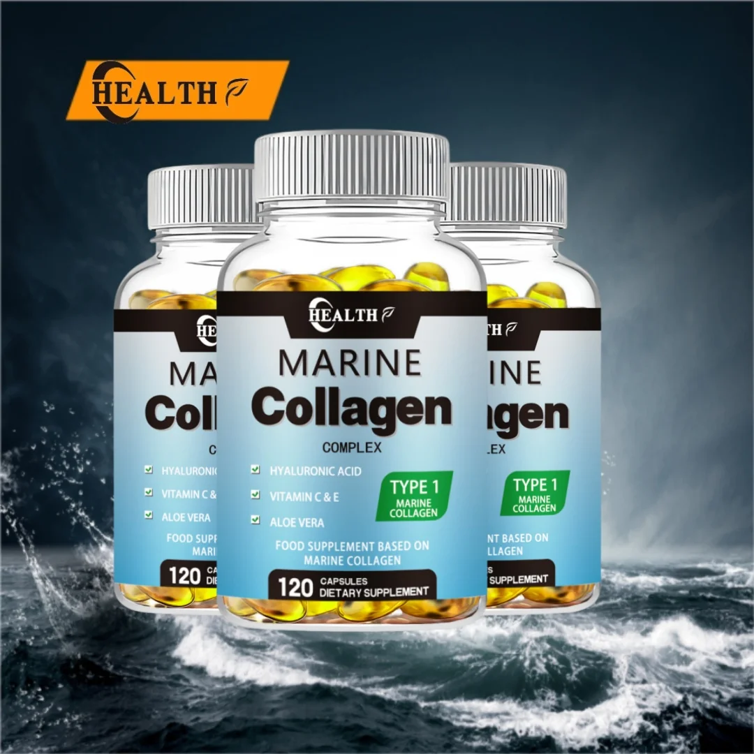 HEALTH Male and Female Vitamin Collagen - Type I, II, III, V, X Multiple Collagen Pills - Grass Feed, Non Transgenic