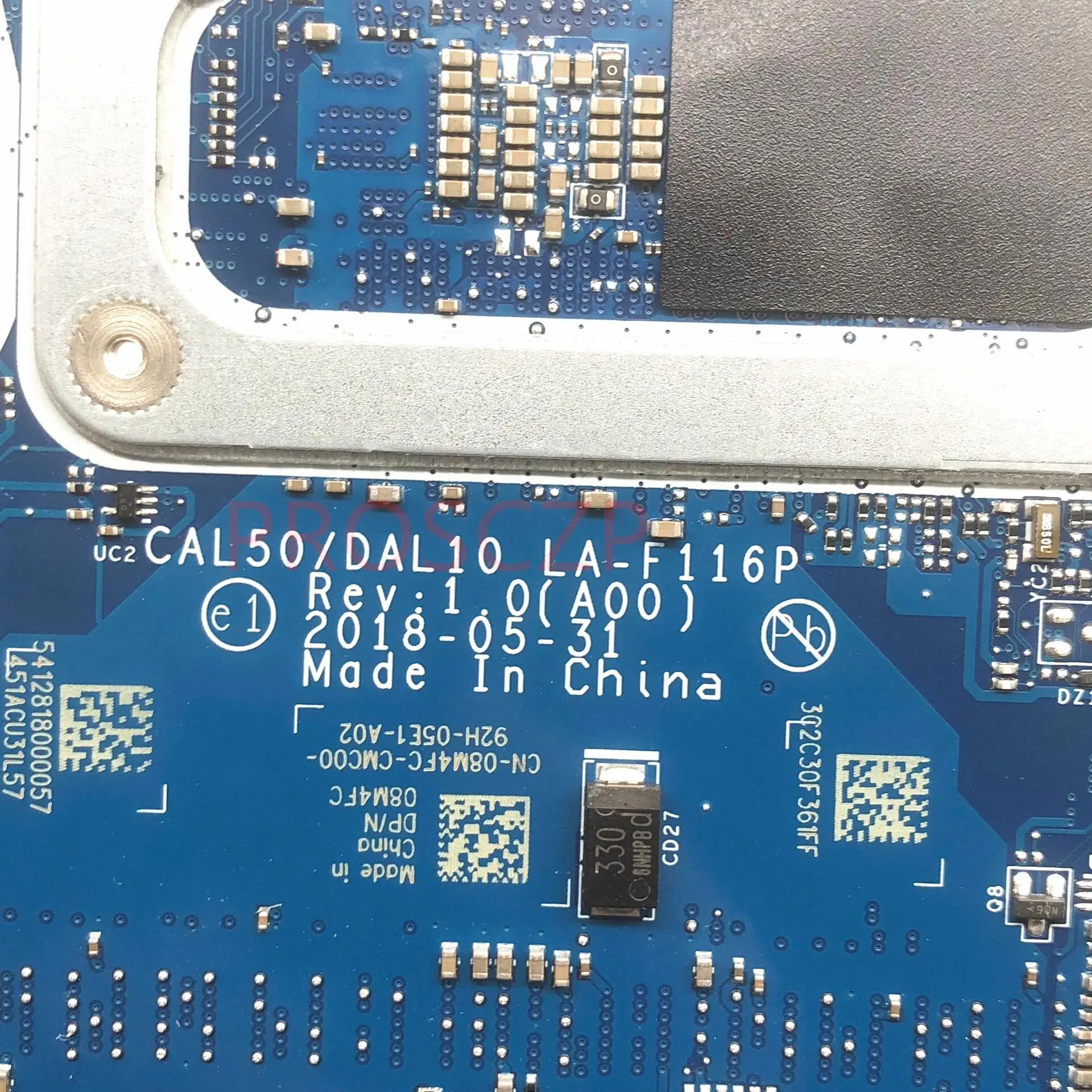 CN-08M4FC 08M4FC 8M4FC материнская плата для ноутбука DELL 3490 3590 с процессором SR3LB I5-8250U